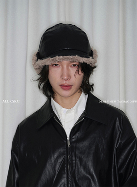 CiKC 高级感皮质仿貂毛雷锋帽秋冬加厚保暖飞行滑雪帽时髦百搭潮