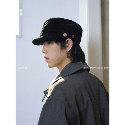 CiKC日系复古麂皮骑士马术帽
