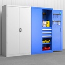 重型工具柜车间加厚铁皮储物柜汽修厂五金工具车带抽屉工厂收纳柜