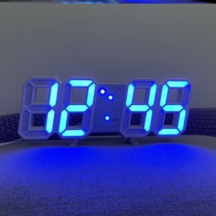 电脑桌摆件氛围灯发光立体数字时钟卧室柜子电竞房间小夜灯装饰品