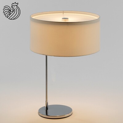 现代极简铬色布罩Alain Richard床头艺术弧形书房装饰样板间台灯