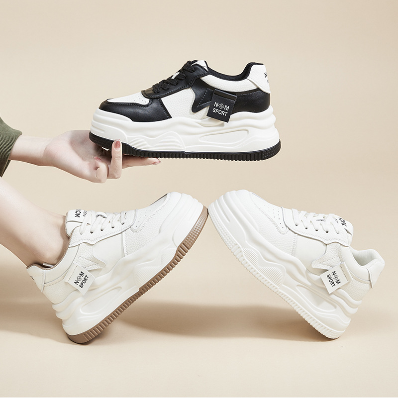 撤柜断码运动鞋女款女鞋季女内增高厚底浅口小白鞋女加绒休闲鞋子