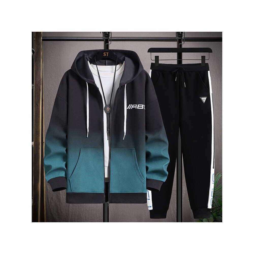 德国青少年运动套装男装季帅气潮流初中学生穿搭一套开衫卫衣外套