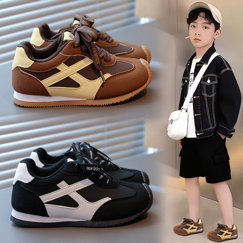 今年新品儿童运动鞋男童鞋子季新款学生阿甘鞋中大童软底防滑跑步