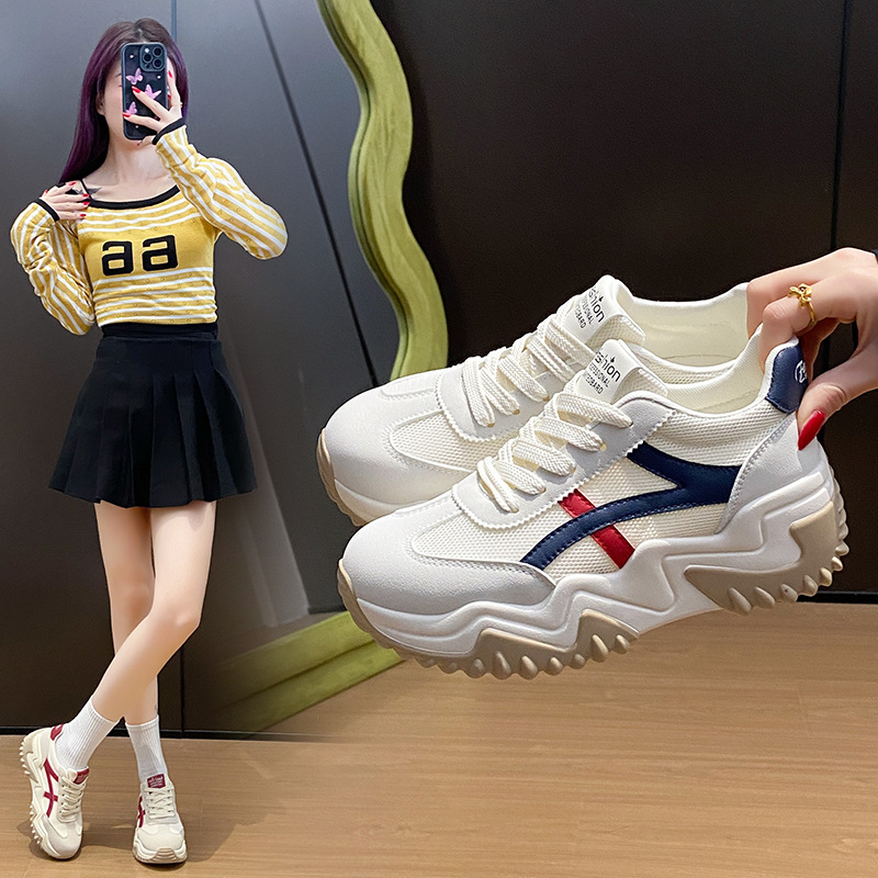 香港撤柜韩版新款老爹鞋女季学生运动跑步鞋休闲鞋厚底增高JC-