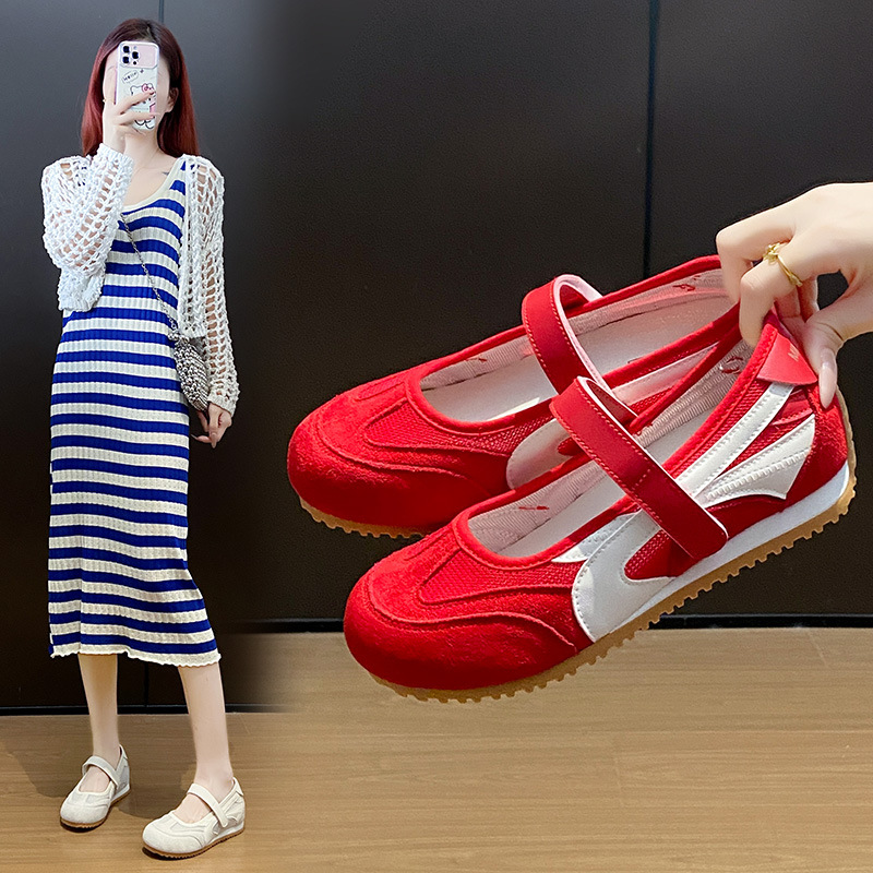 香港撤柜小白鞋女秋季新款韩版ins德训鞋休闲运动百搭懒人鞋BN