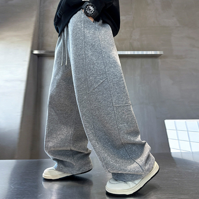 德国男童款卫裤新款中大童装宽松男孩季直筒儿童运动裤子