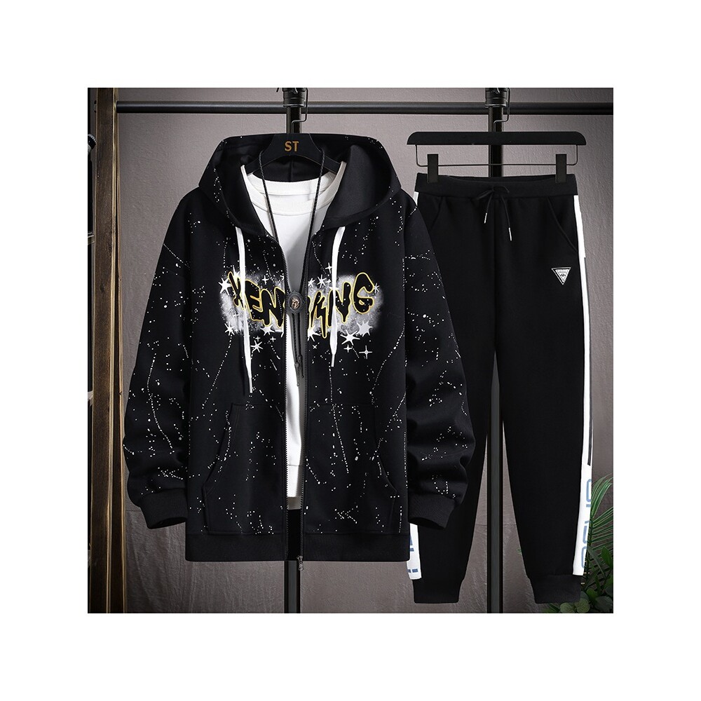 德国青少年季卫衣男孩初中学生帅气大童男装开衫外套潮流运动套装