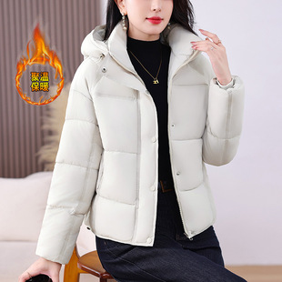 欧洲站短款棉衣棉服女款新款冬季宽松小个子大码女装保暖加厚棉袄