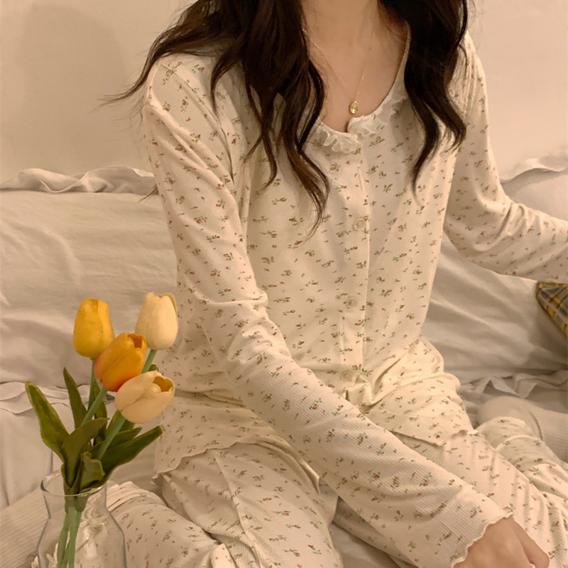 今年新品莫代尔月子服秋季薄款月份产后孕妇睡衣哺乳喂奶家居服套