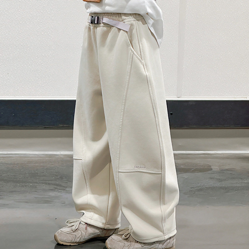 德国女童裤子款新款运动裤款中大童炸街初中生弯刀阔腿裤潮