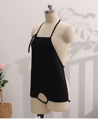 成人护肚睡衣夏季肚兜一片式防着凉肚子男女士挂脖露背大码300斤