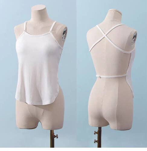 大码300斤肚兜一片式成人护肚子吊带睡衣可调节上衣内搭性感背心