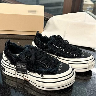 吴建豪同款天鹅之曜乞丐鞋女2026新款增高厚底鞋男百搭情侣鞋休闲