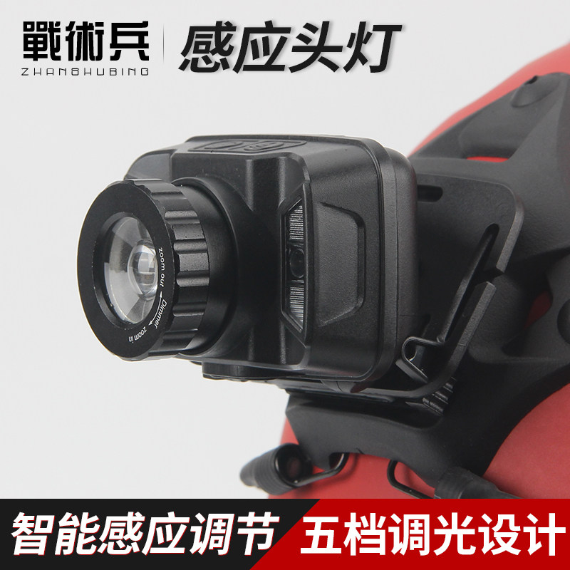 战术安全帽用USB充电变焦