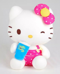 授权HelloKitty假日公仔泡沫粒子颗粒软体可爱凯蒂kt猫娃娃 正版