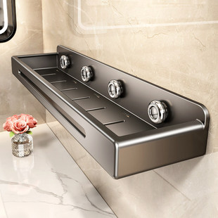 淋浴房置物架高级感卫生间免打孔墙上壁挂洗漱台洗漱用品收纳架子