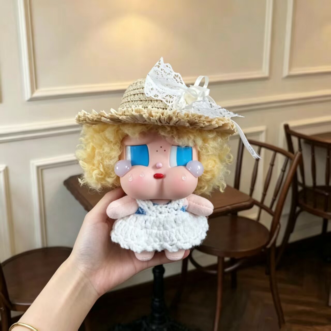 仅娃衣哭娃Vacation草帽裙套装