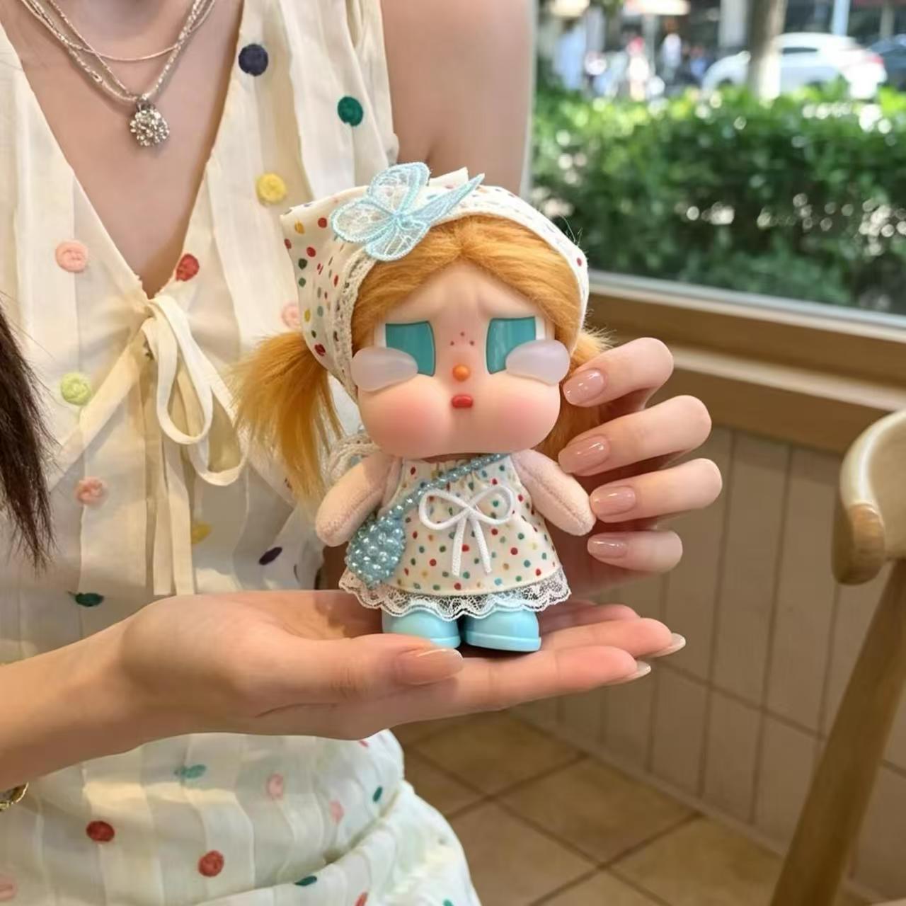 crybaby哭娃娃衣蓝挂脖裙套装