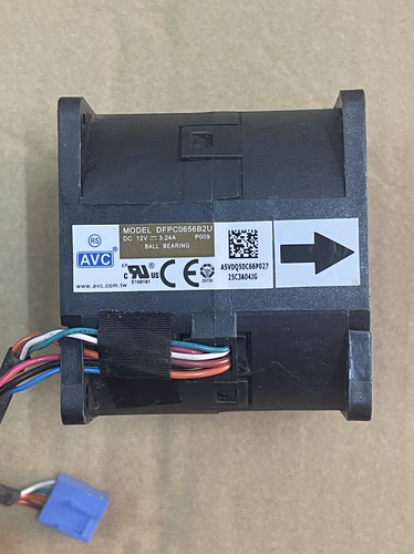 AVC原装暴力服务器散热风扇 型号DFPC0656B2U，12V电压 3.24A