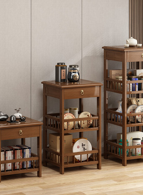 茶柜茶台客厅沙发边几侧边柜小茶几小桌子茶叶架收纳柜角几置物架