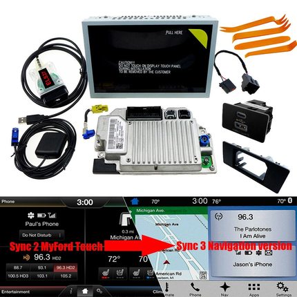 适用福特林肯原厂sync3翼虎锐界金牛座蒙迪欧福克斯探险者carplay