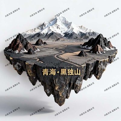 【黑独山】景点金属立体浮雕冰箱贴旅游纪念品文创伴手礼国潮装饰