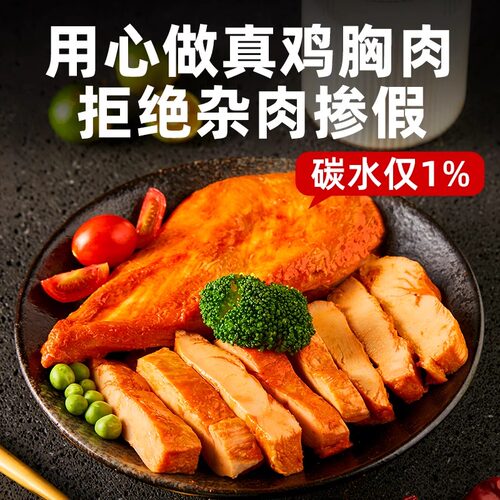 光合力量鸡胸肉即食健身代餐轻食减低脂卡脂肪速食品30袋纯肉