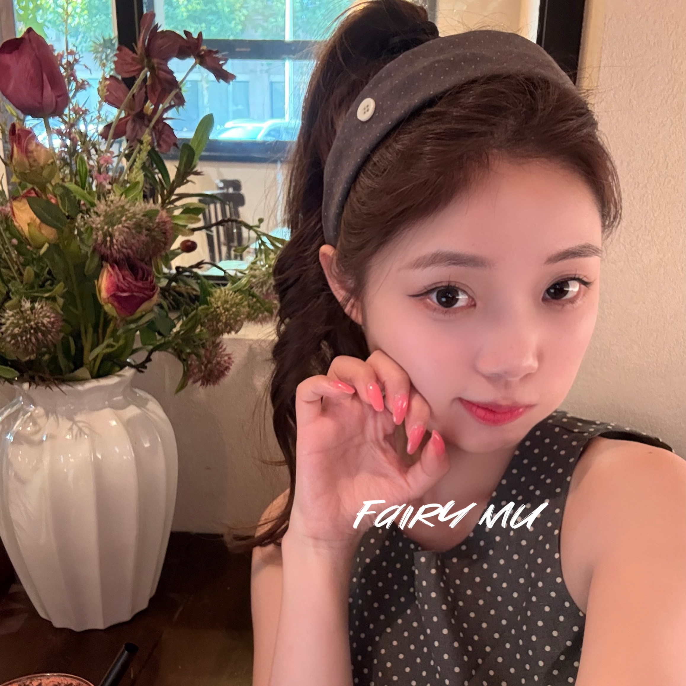 新款韩系巨好看波点宽边发箍压发增高颅顶复古气质显脸小头箍发饰