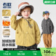 户外男女童保暖夹克 童装 右欧儿童加绒连帽外套防水纯色秋冬季 新款