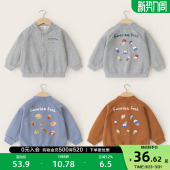 宝宝儿童洋气衣服 童装 右欧男童外套时尚 女童夹克棒球服春秋新款