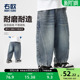 女童裤 童装 子洋气儿童休闲长裤 新款 时髦春秋季 右欧男童弯刀牛仔裤