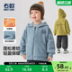儿童保暖上衣 童装 右欧男童女童加绒连帽外套可爱猫猫绒秋冬季 新款