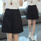 女夏季 薄款 2025新款 五分a字短裤 小个子外穿松紧腰运动阔腿五分裤