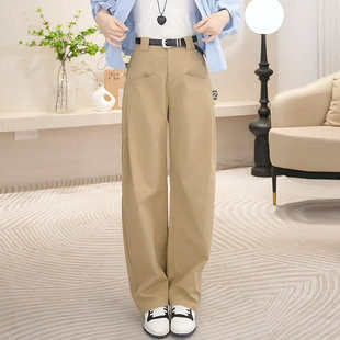 今年流行的香蕉西装裤女2026春夏季新款爆款休闲卡其阔腿镰刀裤子