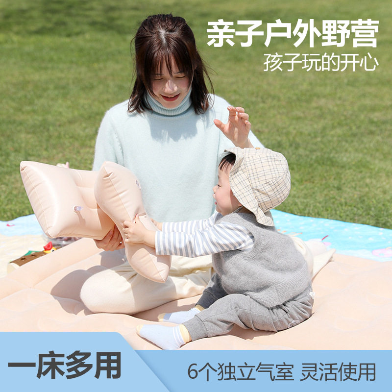 车载充气床汽车床垫后排睡垫SUV后备箱睡垫植绒PVC旅行床