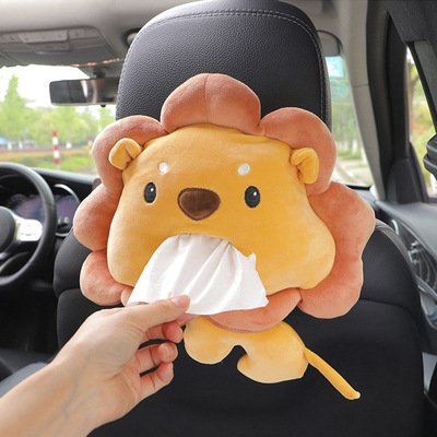 厂家 车载卡通纸巾盒女性车饰用品居家车用抽纸盒 跨境电商