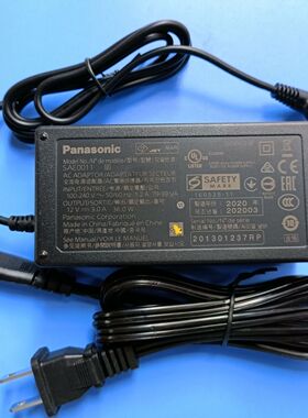 松下摄像机12V3A变压器DVX200 FC100 EVA1MC DVX-200供应器