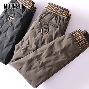 小脚休闲羽绒裤 冬季 压胶轻奢男士 撞色个性 加厚保暖抗寒白鹅绒时尚