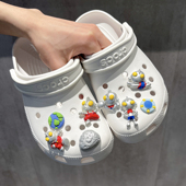 鞋 花适配卡洛驰洞洞鞋 扣男孩 配饰diy宇宙星球crocs鞋 奥特曼洞洞鞋