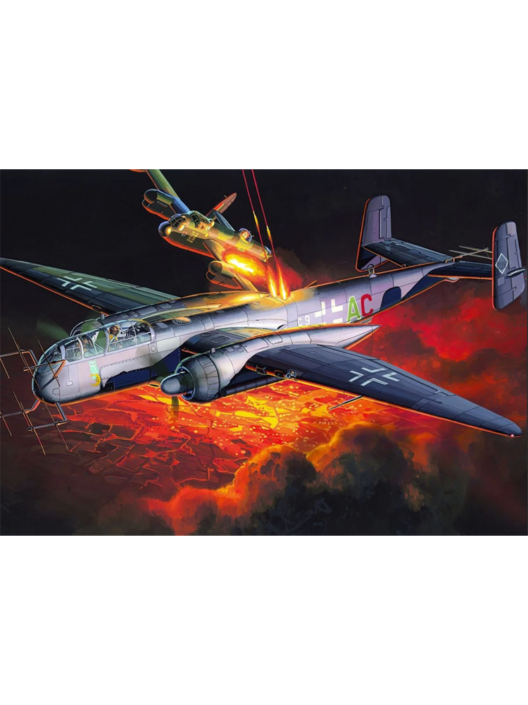 He219B1夜猎数字油画深圳发货