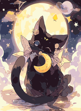 Cool27小猫咪DIY数字油画丙烯画填色手绘深圳24小时