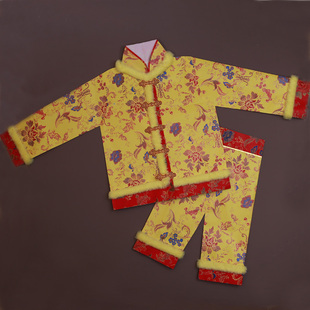 手工定制仙家绒绒边纸袍冬款神仙寒衣套装女款仙衣对襟开衫纸衣