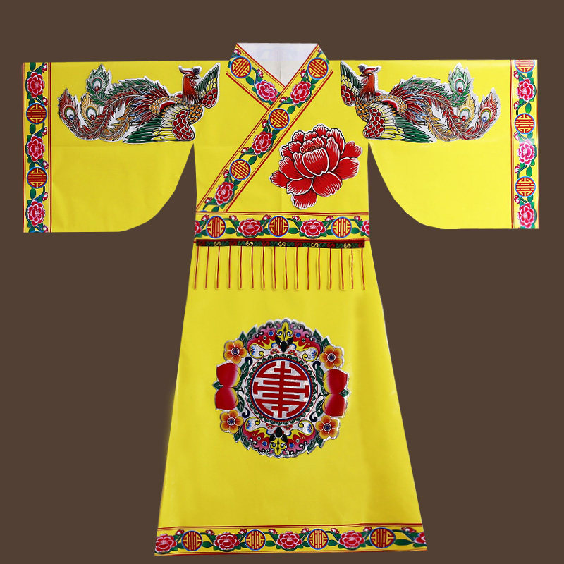 凤袍纸衣王母娘娘款老母款长袍仙衣仙家纸袍牡丹凤凰神袍奶奶款