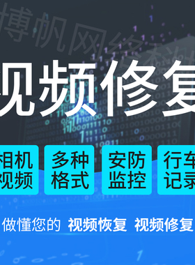 单反相机SD卡TF卡CF卡提示格式化损坏打不开视频修复DAT文件监控