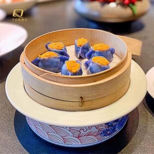 烤鸭饼皮蒸笼点心糕点加热底座发热包保温菜盘子蒸屉复古创意餐具