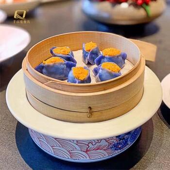 烤鸭饼皮蒸笼点心糕点加热底座发热包保温菜盘子蒸屉复古创意餐具