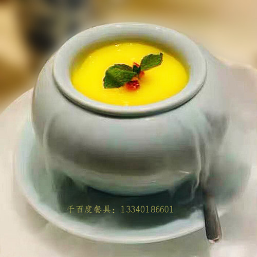 特色干冰创意餐具位上酒店甜品盘子个性陶瓷酸奶盅罐餐厅意境菜 - 封面