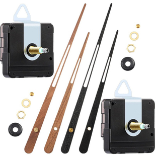 黑胡桃木大扭力钟表机芯高扭力diy挂钟机芯配胡桃木钟针大钟配件