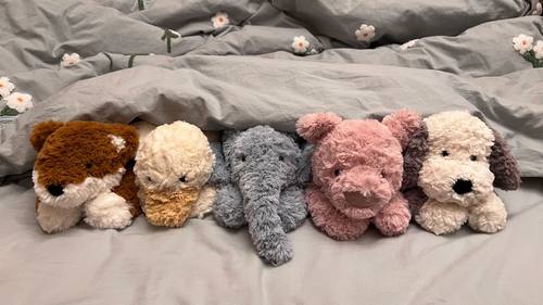 jellycat唐布利牧羊犬大象鸭子猪